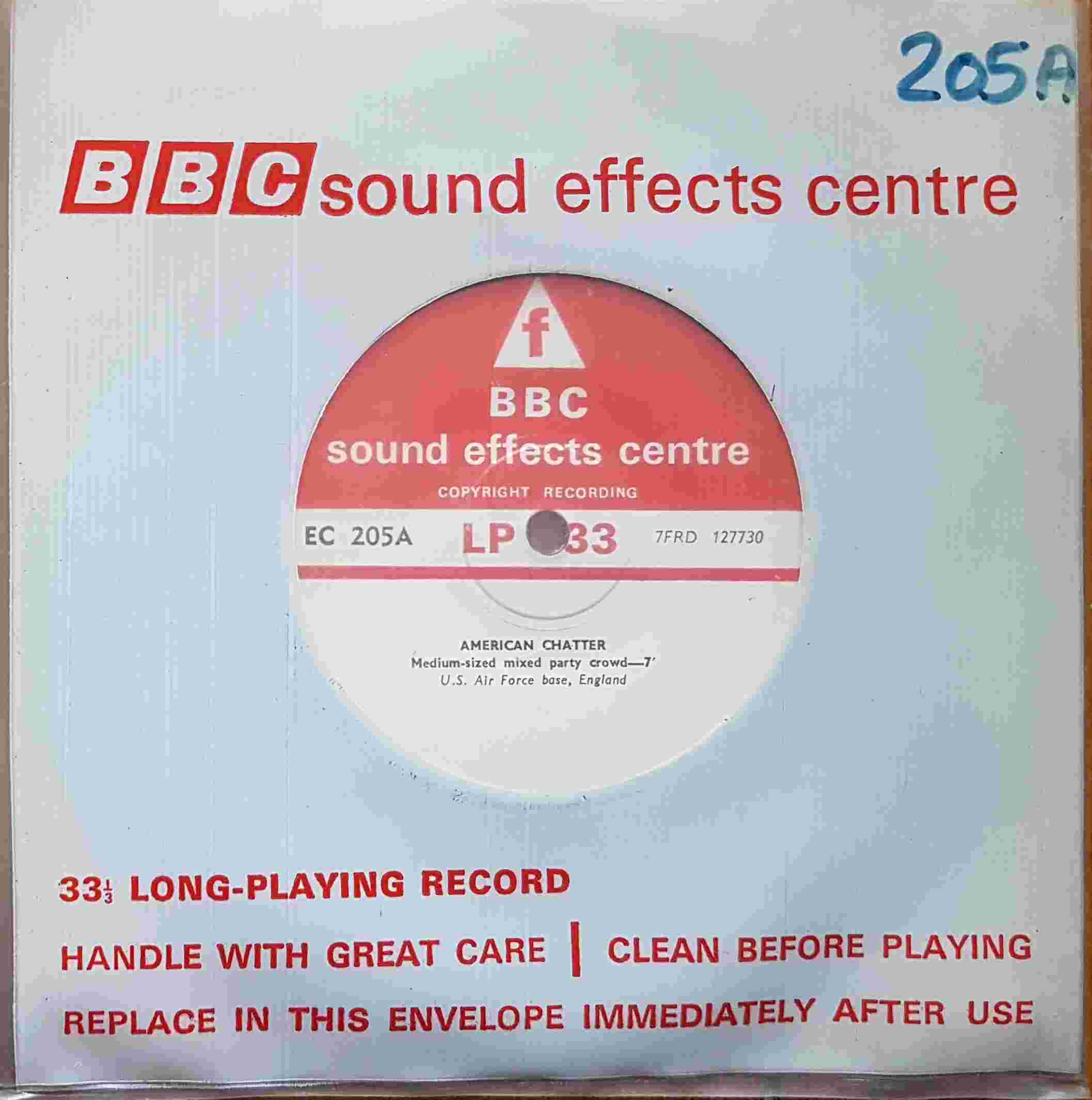 Picture of EC 205A American chatter by artist Not registered from the BBC records and Tapes library